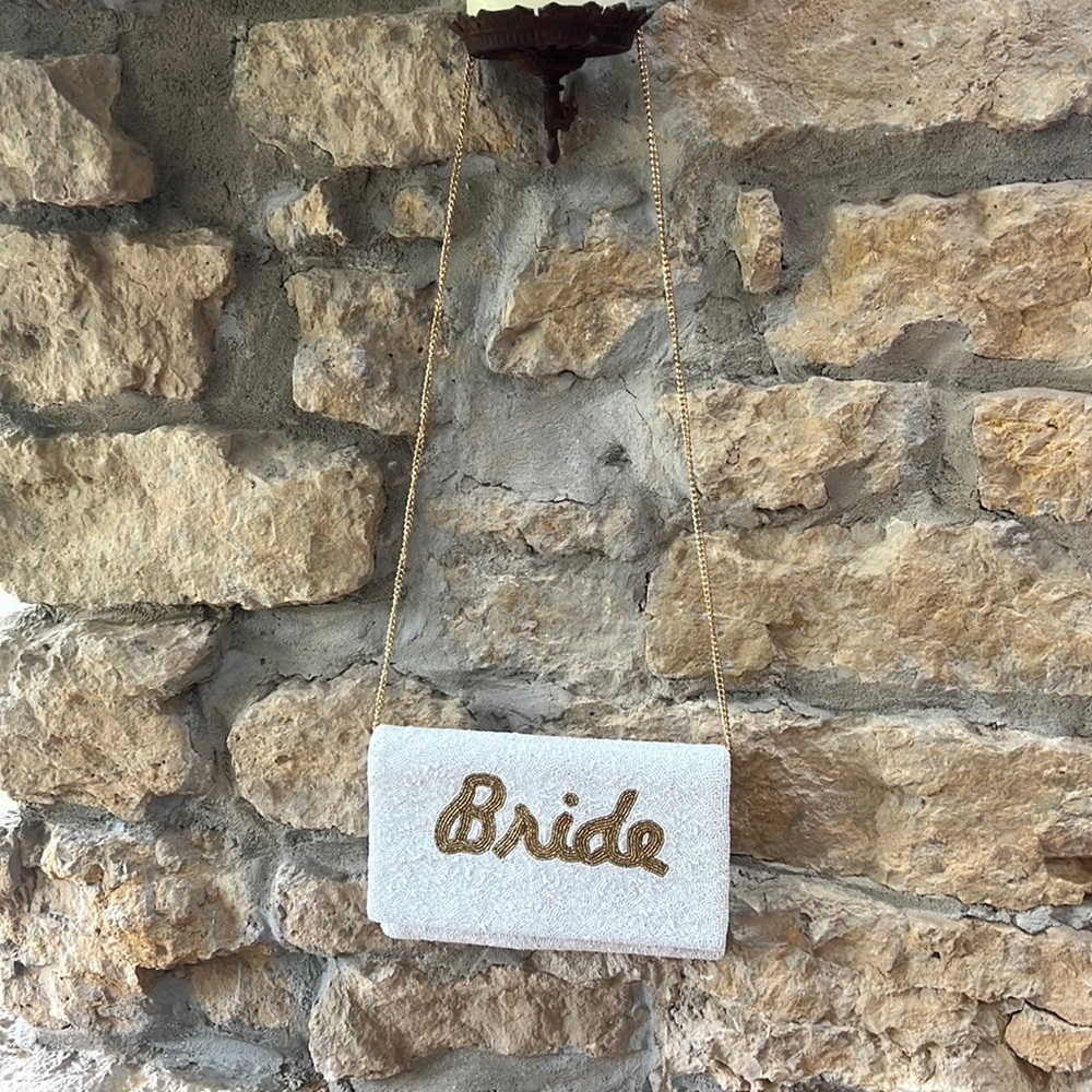 Beaded Bride Clutch